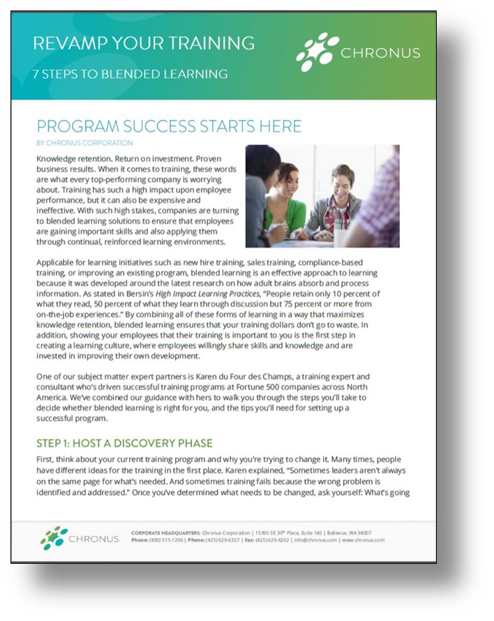 Accelerate Learning | Chronus Corporation